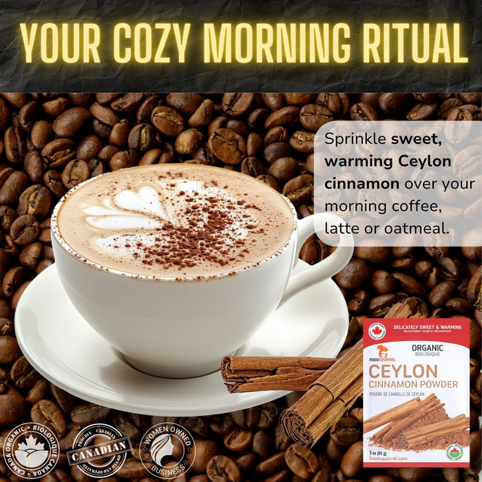 Organic Ceylon Cinnamon Powder 3oz (85g)