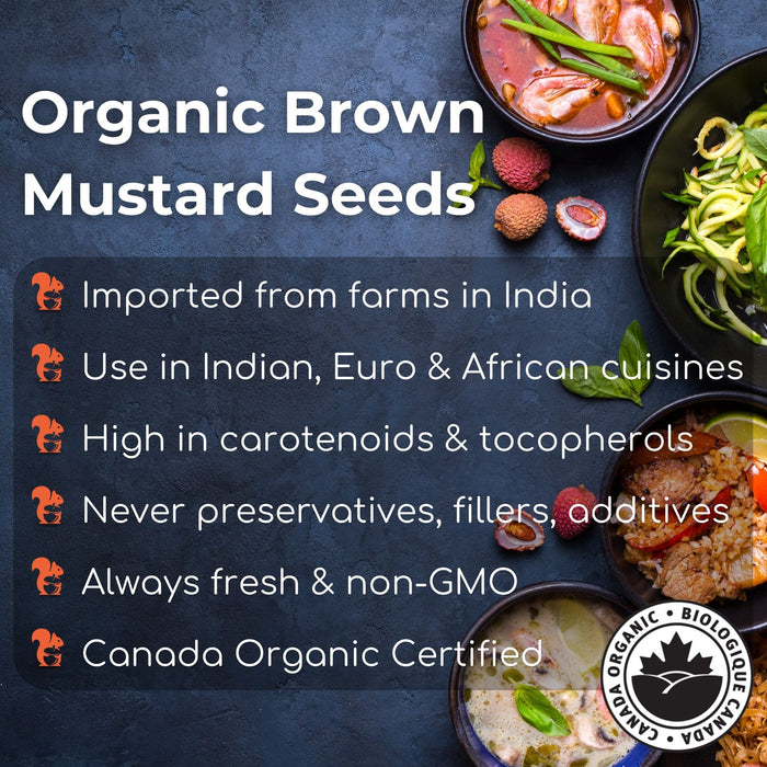 Mustard Seed, Brown Whole (Organic)