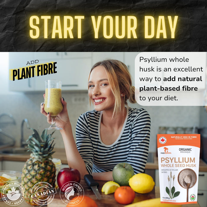 Organic Psyllium Husk Whole 12oz (340g)